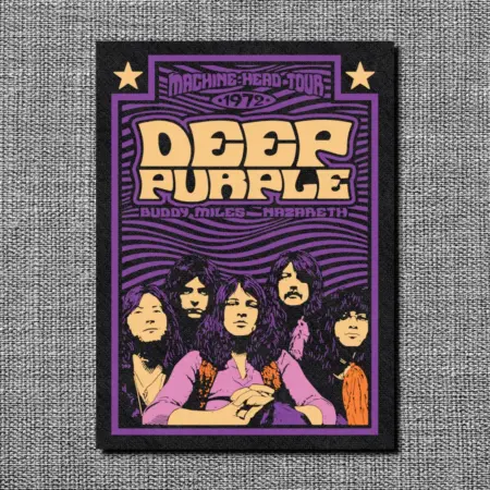Deep Purple Back Patch, Deep Purple Machine Head Tour Oversize Patch