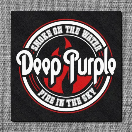 Deep Purple Back Patch, Smoke On The Water, Fire In The Sky Oversize Patch