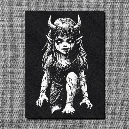 Demon Kid Back Patch, Gothic Oversize Patch