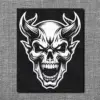 Demon Skull Back Patch, Gothic Oversize Patch