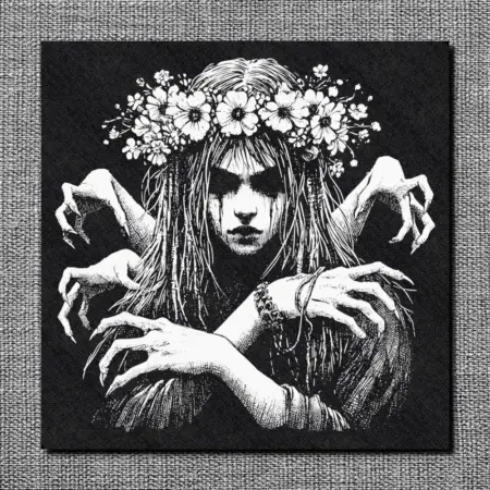 Demon Virgin Back Patch, Gothic Oversize Patch