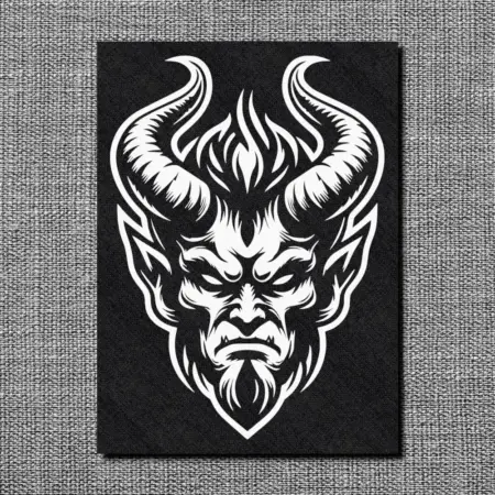 Devil Head Back Patch, Gothic Oversize Patch
