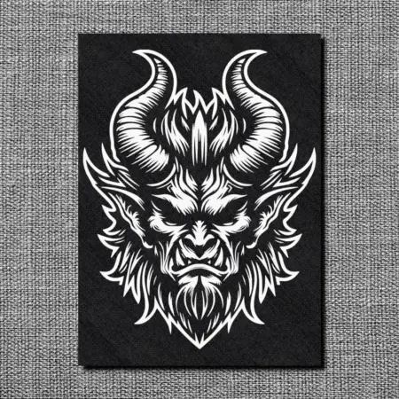 Devil Head Back Patch, Gothic Oversize Patch