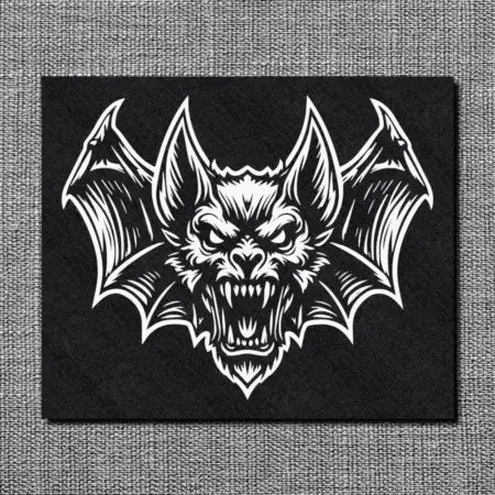 Vampire Bat Back Patch, Gothic Oversize Patch