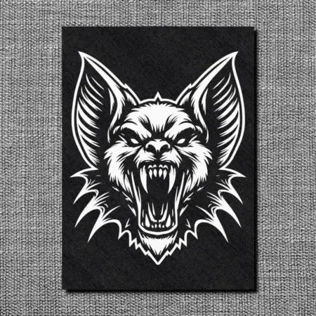 Vampire Bat Back Patch, Gothic Oversize Patch