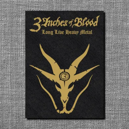 3 Inches Of Blood Long Live Heavy Metal Back Patch, 3 Inches Of Blood Big Patch