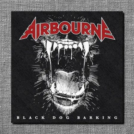 Airbourne Back Patch, Black Dog Barking Oversize Patch