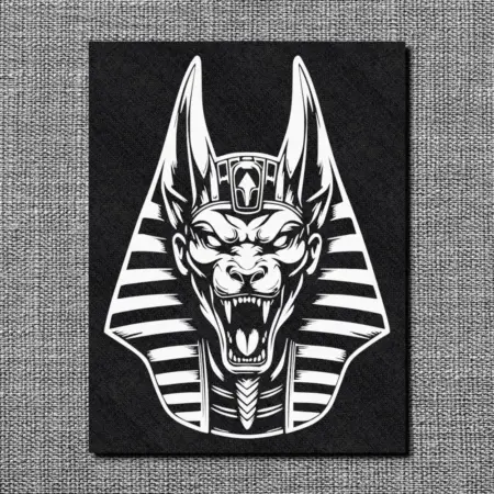 Anubis Head Back Patch, Gothic Style Back Patch