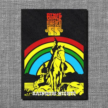 Black Magick SS Back Patch, Rainbow Nights Oversize Patch