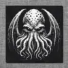 Cthulhu Octopus Monster Back Patch, Mythos Cosmic Creature Oversize Patch