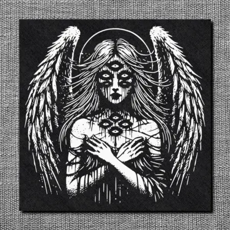 Dark Angel Back Patch, Angel Goth Back Patch