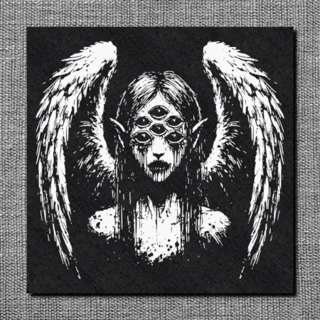 Dark Angel Back Patch, Angel Goth Back Patch