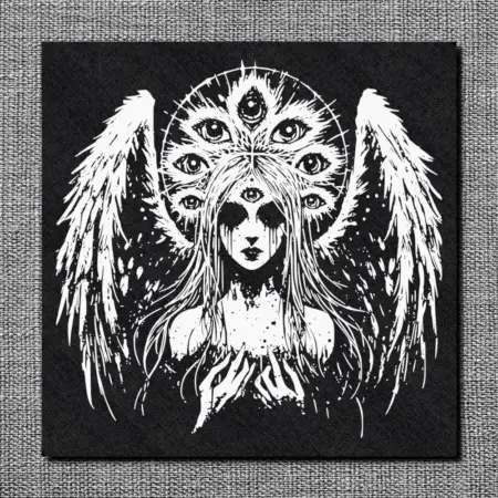 Dark Angel Back Patch, Angel Goth Back Patch