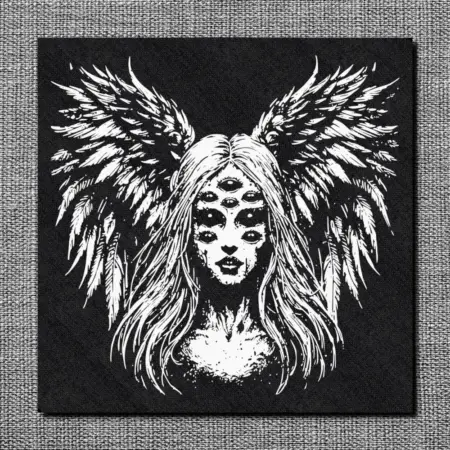 Dark Angel Back Patch, Angel Goth Back Patch