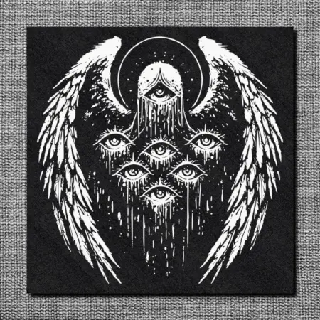 Dark Angel Back Patch, Angel Goth Back Patch