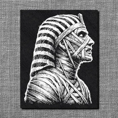 Egyptian Mummy Back Patch, Mummy Oversize Patch