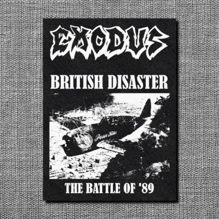 Exodus British Disaster Back Patch, Exodus Oversize Patch