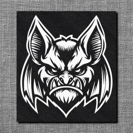 Vampire Bat Back Patch, Gothic Style Back Patch