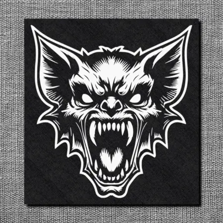 Vampire Bat Back Patch, Gothic Style Back Patch