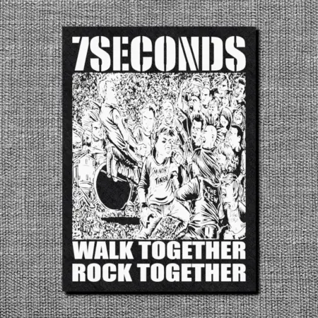 7 Seconds Back Patch, Walk Together Rock Together Oversize Patch