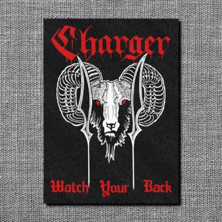 Charger Back Patch, Charger Watch Your Back Oversize Patch