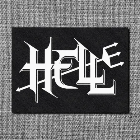 Hell Back Patch, Hell Logo Oversize Patch