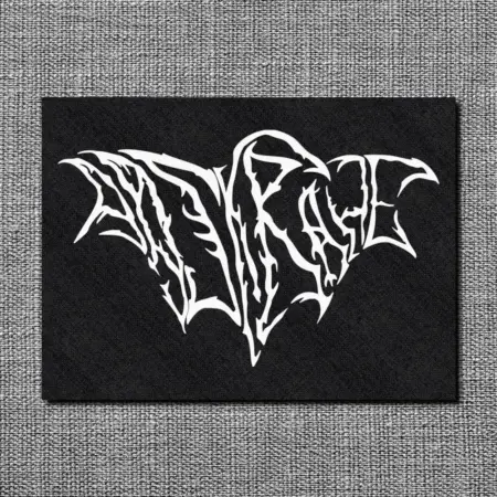 Aaskrähe Back Patch, Aaskrähe Logo Oversize Patch